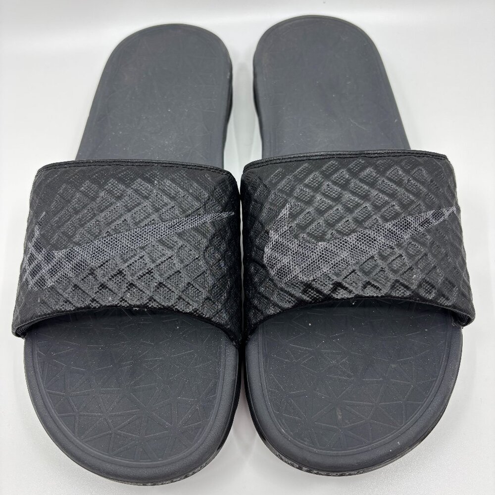 Nike Benassi Solarsoft Slides Sandals – Men’s Size 9 – Black/Anthracite (705474)